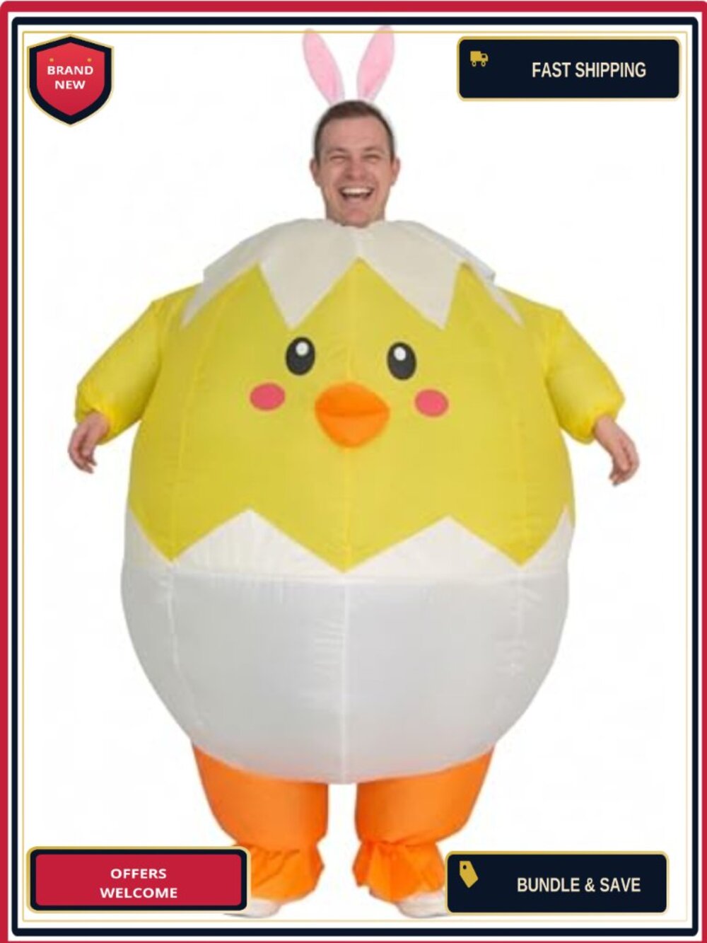 Adult Inflatable Animal Costume Unisex Blow Up Suit Halloween Cosplay Party
